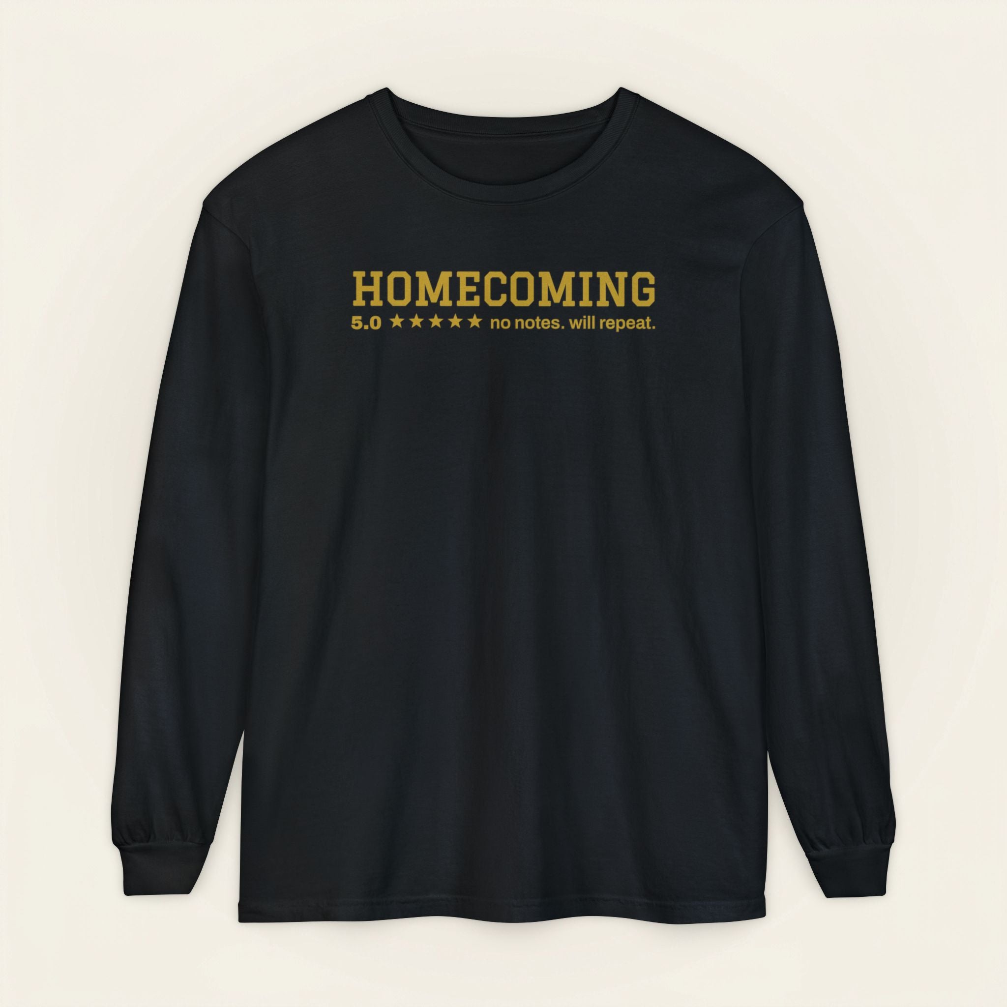 homecoming, five stars no notes, hbcu homecoming long sleeve shirt