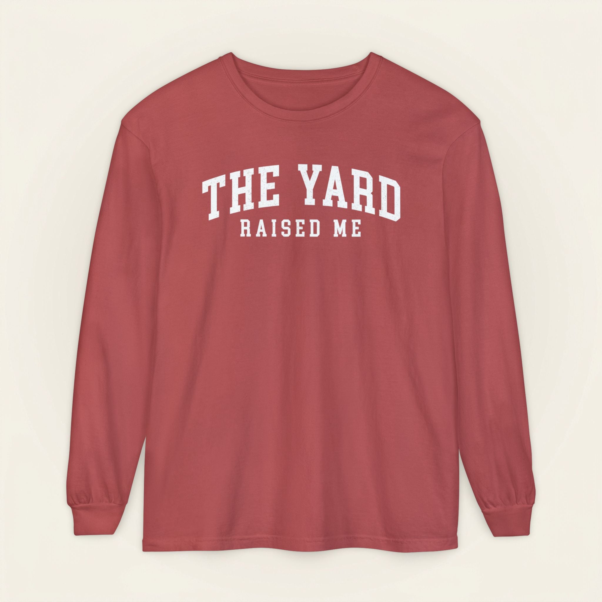 the yard raised me, hbcu homecoming long sleeve shirt