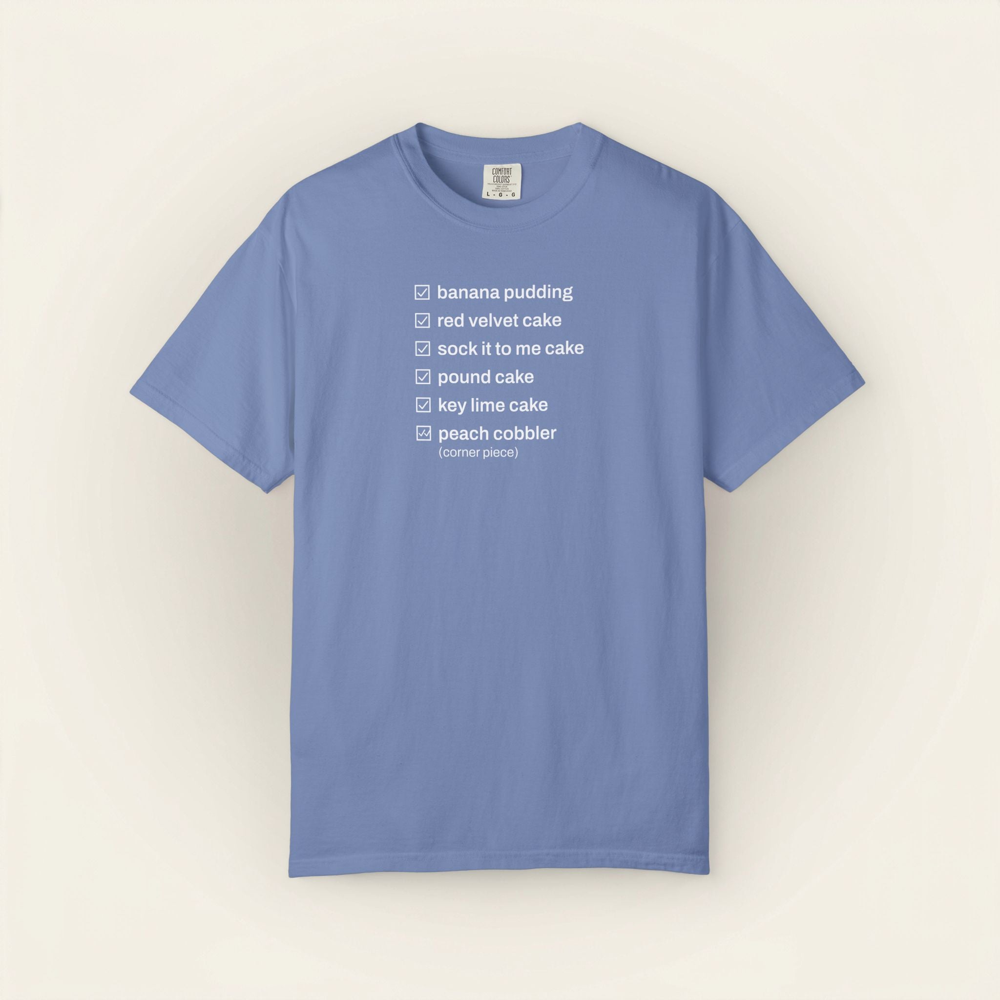 the dessert table, soul food cookout t-shirt