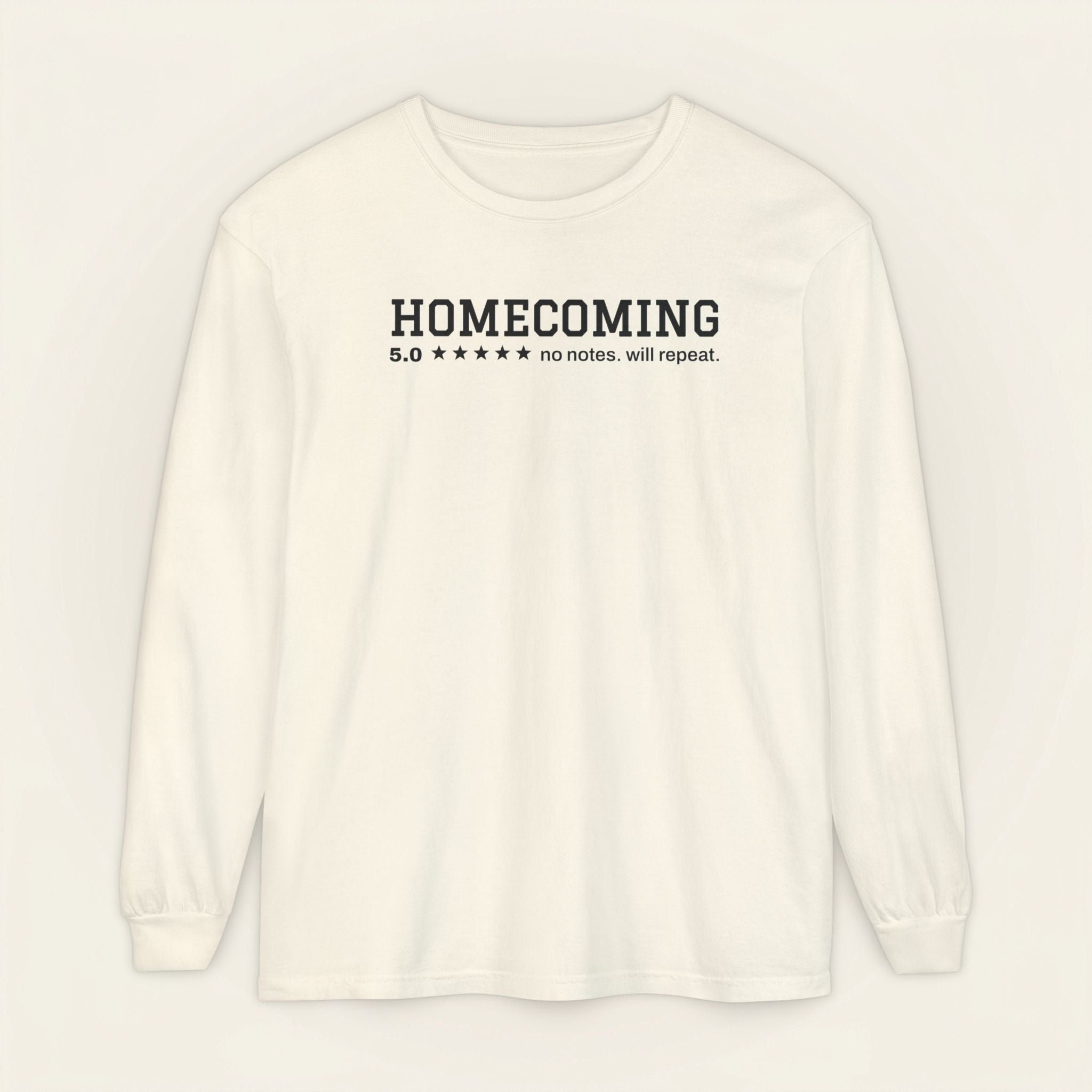 homecoming, five stars no notes, hbcu homecoming long sleeve shirt