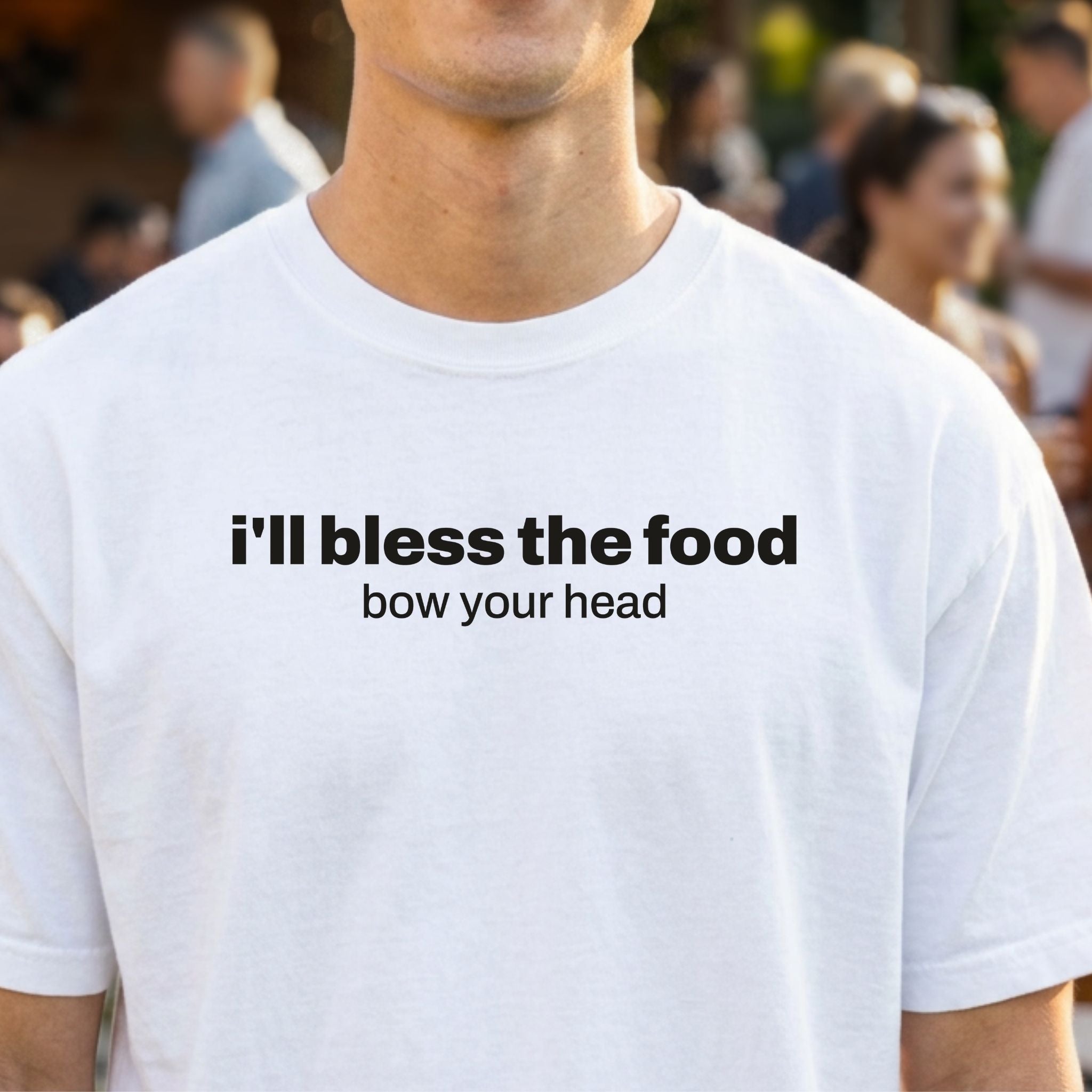 i'll bless the food, thanksgiving cookout t-shirt