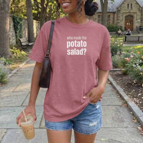 who made the potato salad? cookout t-shirt