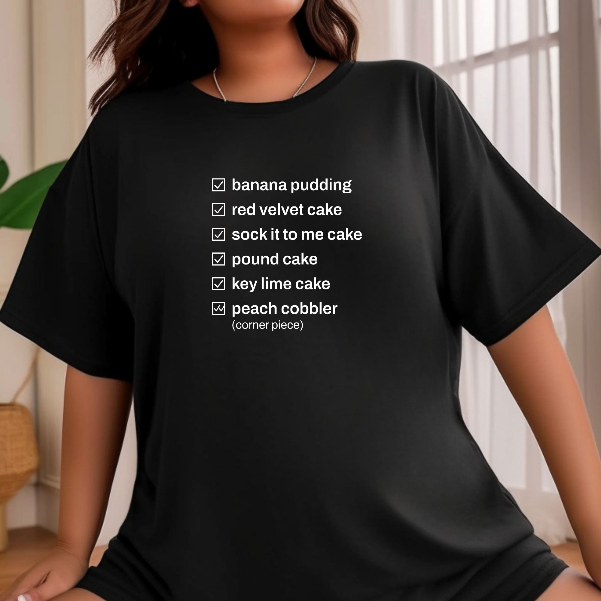 the dessert table, soul food cookout t-shirt