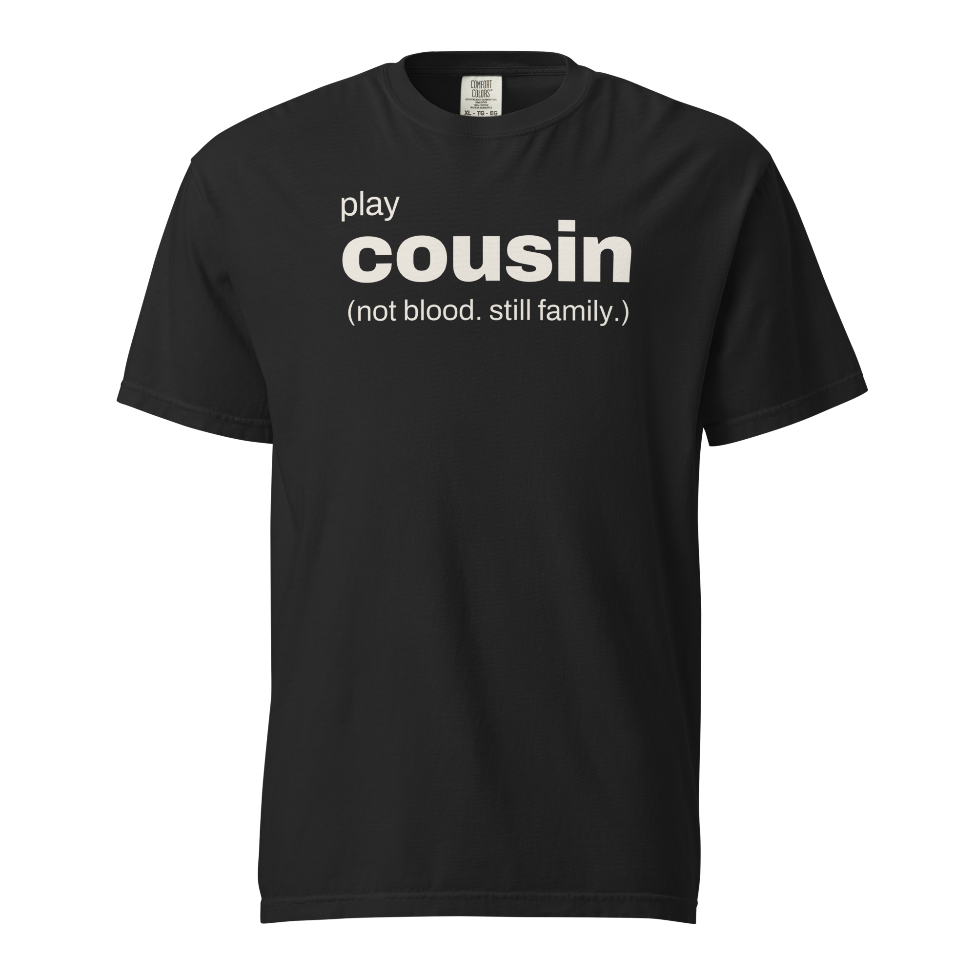play cousin, black garment-dyed heavyweight bbq shirt from bbq blvd