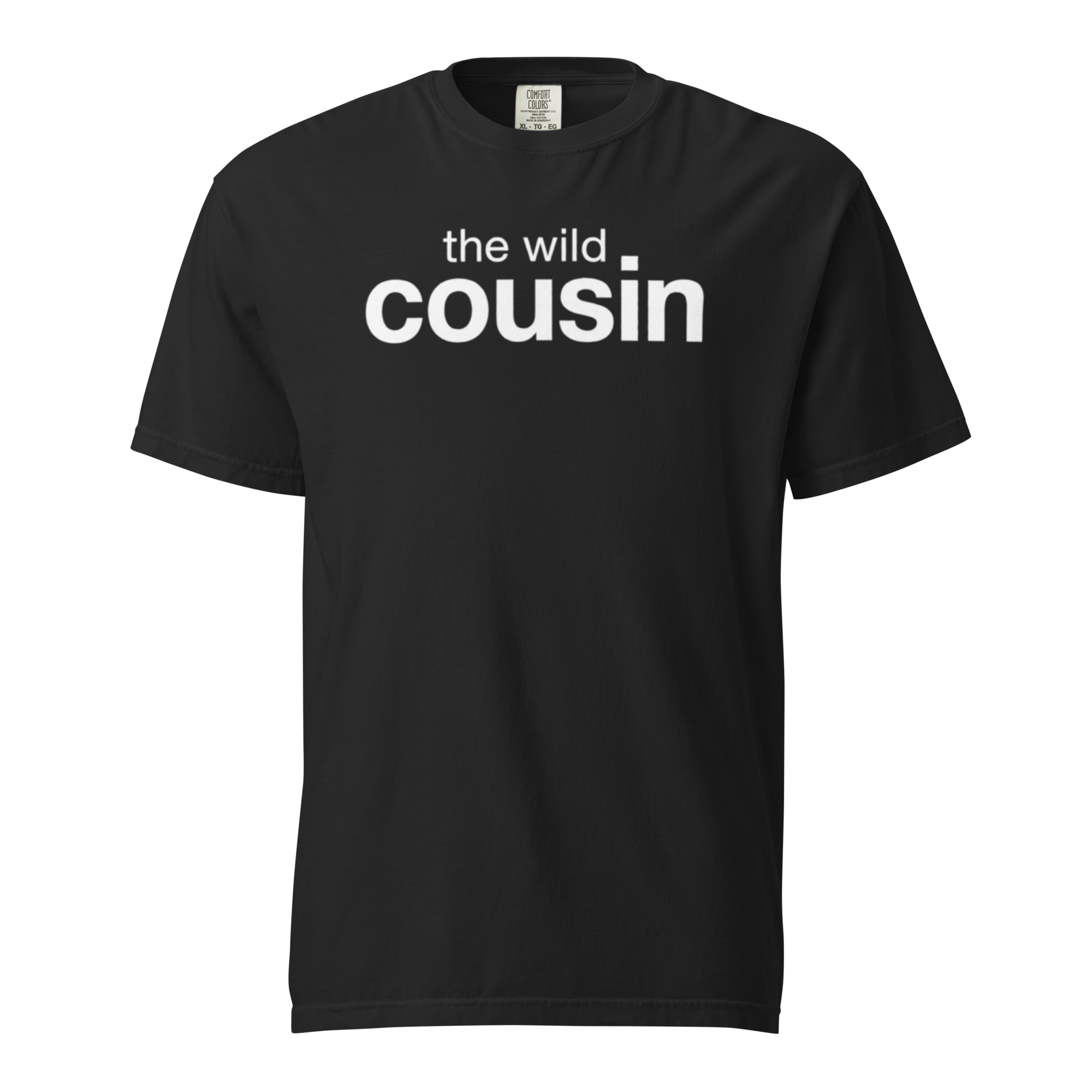 the wild cousin, black garment-dyed heavyweight bbq shirt from bbq blvd