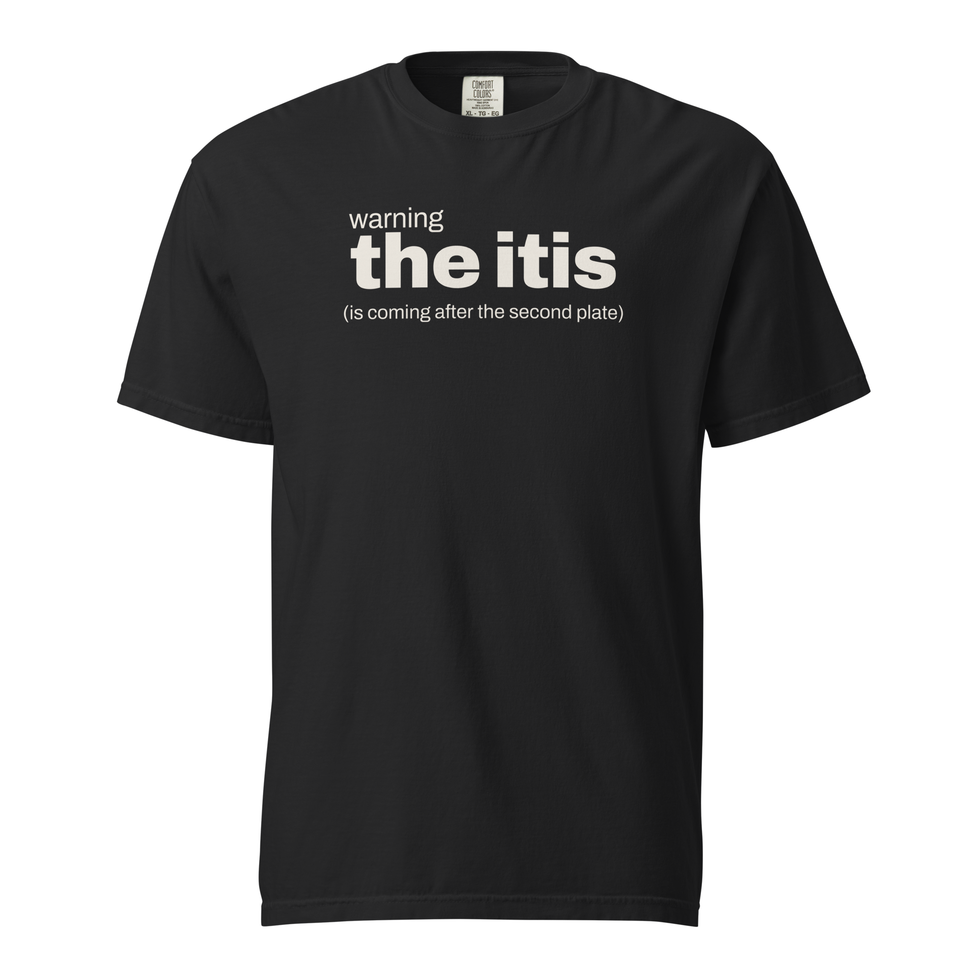 the itis, black garment-dyed heavyweight bbq shirt from bbq blvd