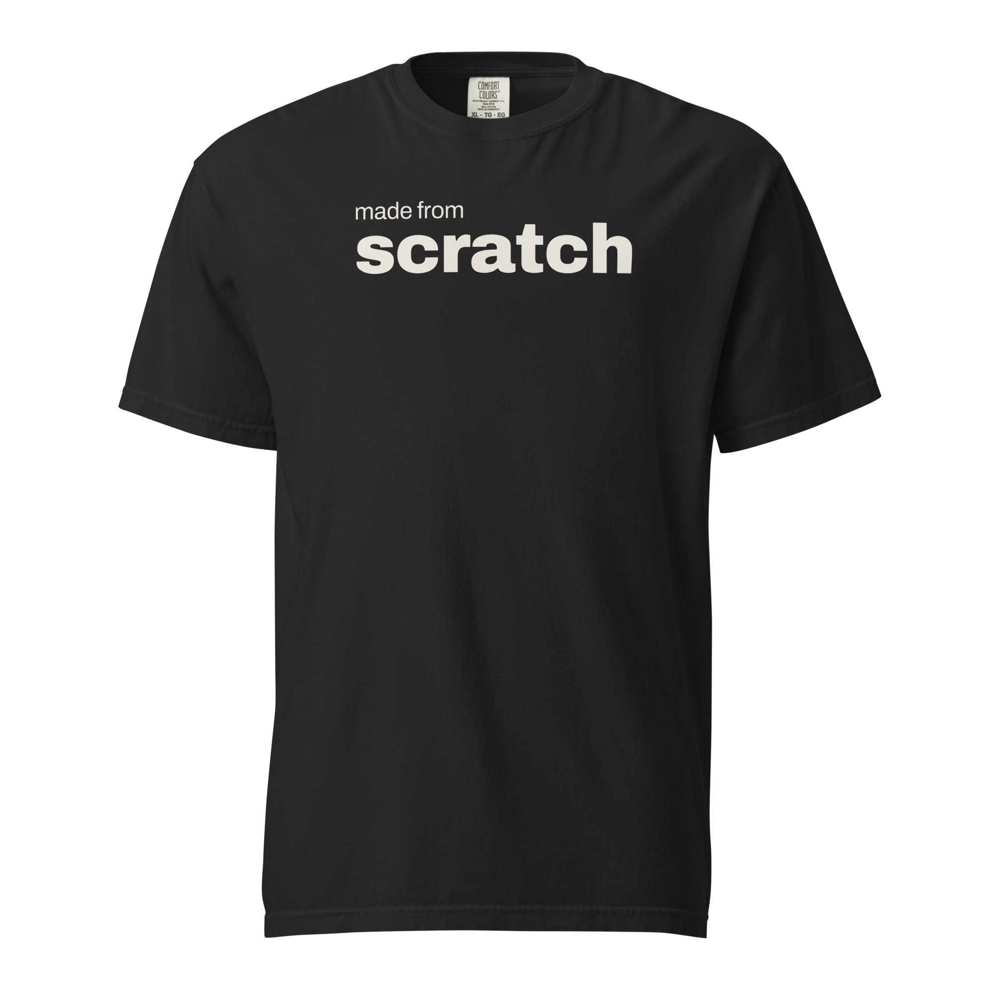 made from scratch, black garment-dyed heavyweight bbq shirt from bbq blvd