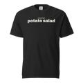 i love her potato salad, black garment-dyed heavyweight bbq shirt from bbq blvd