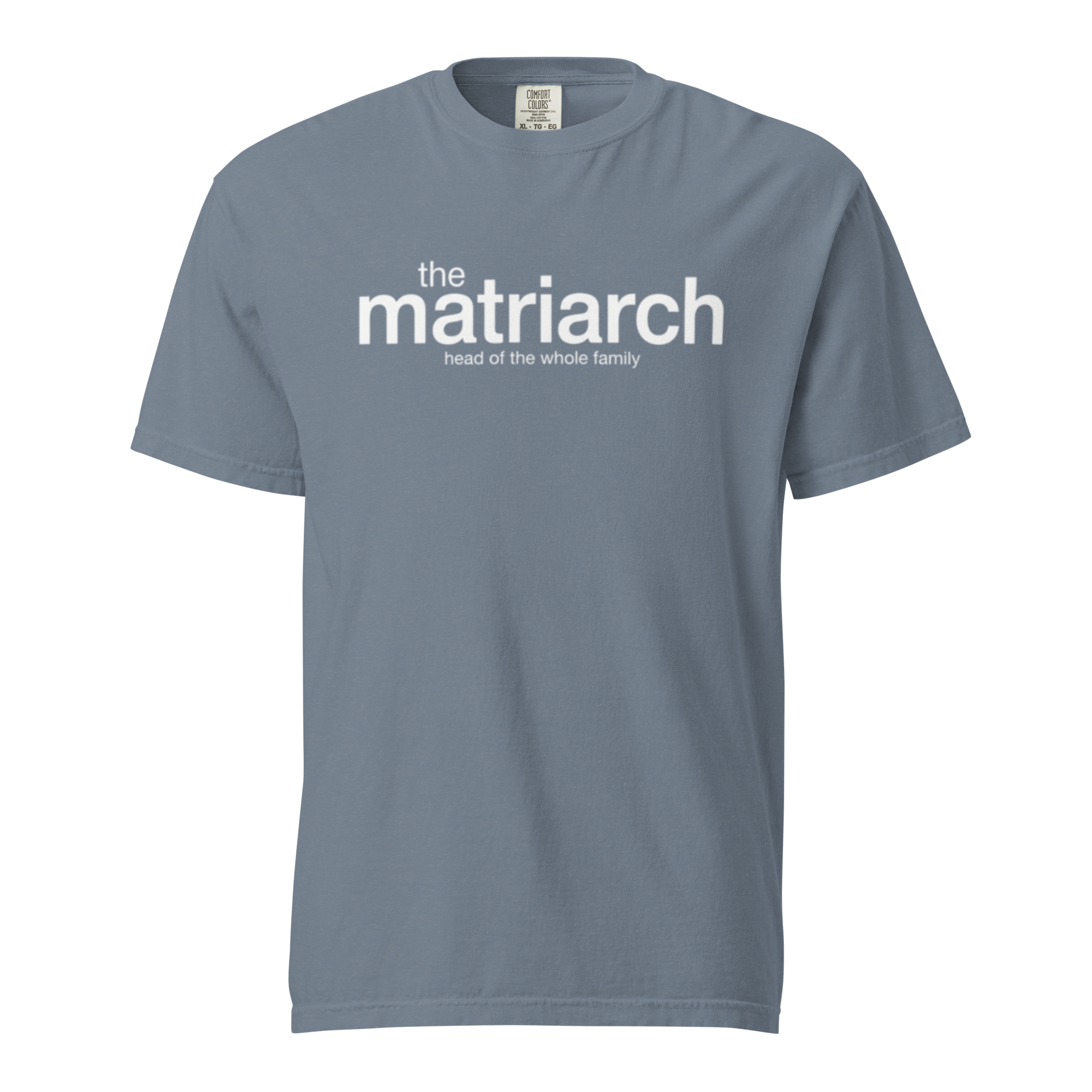 the matriarch, blue jean garment-dyed heavyweight bbq shirt from bbq blvd