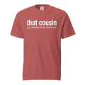 that cousin, crimson garment-dyed heavyweight bbq shirt from bbq blvd