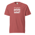 who made the potato salad?, crimson garment-dyed heavyweight bbq shirt from bbq blvd