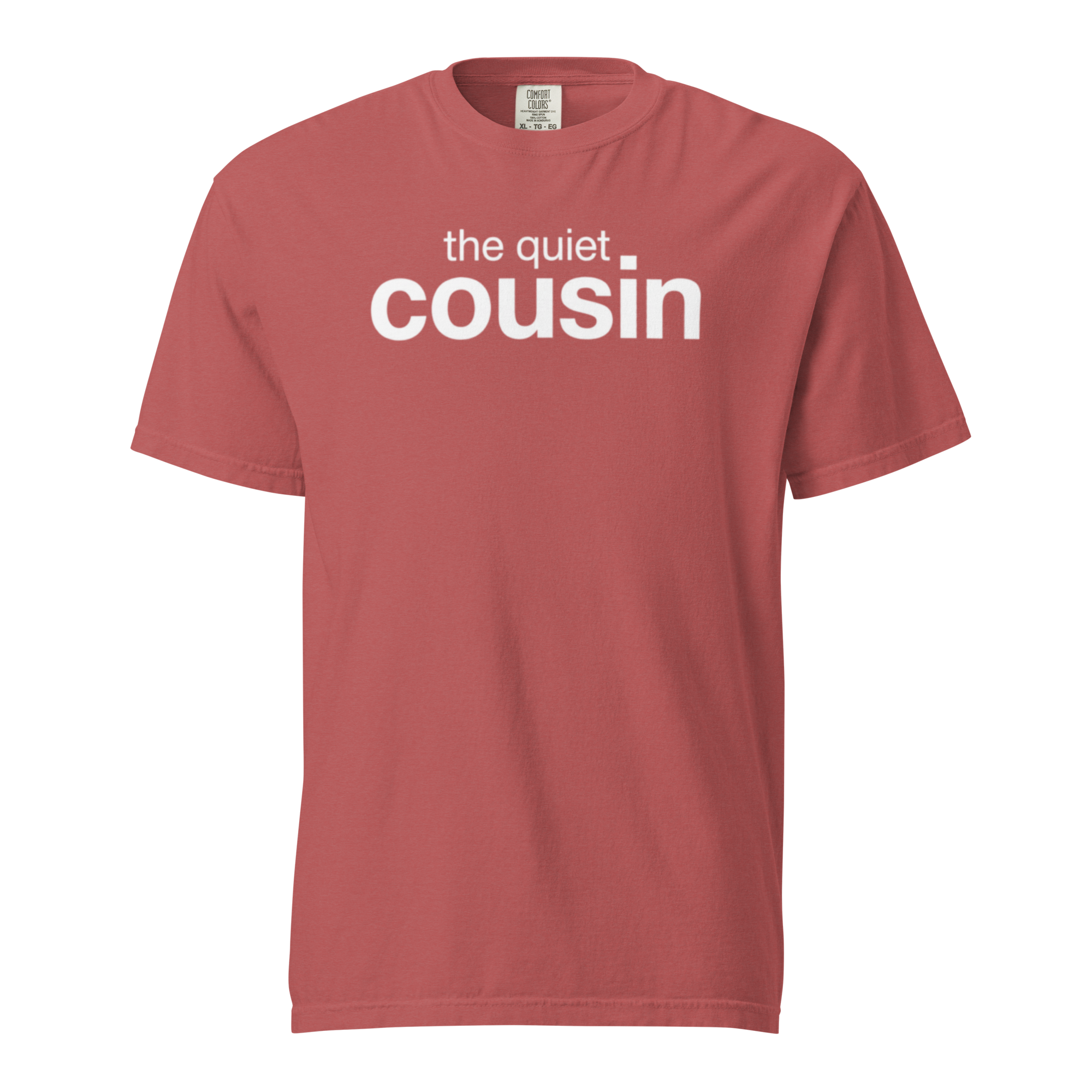 the quiet cousin, crimson garment-dyed heavyweight bbq shirt from bbq blvd