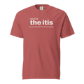 the itis, crimson garment-dyed heavyweight bbq shirt from bbq blvd