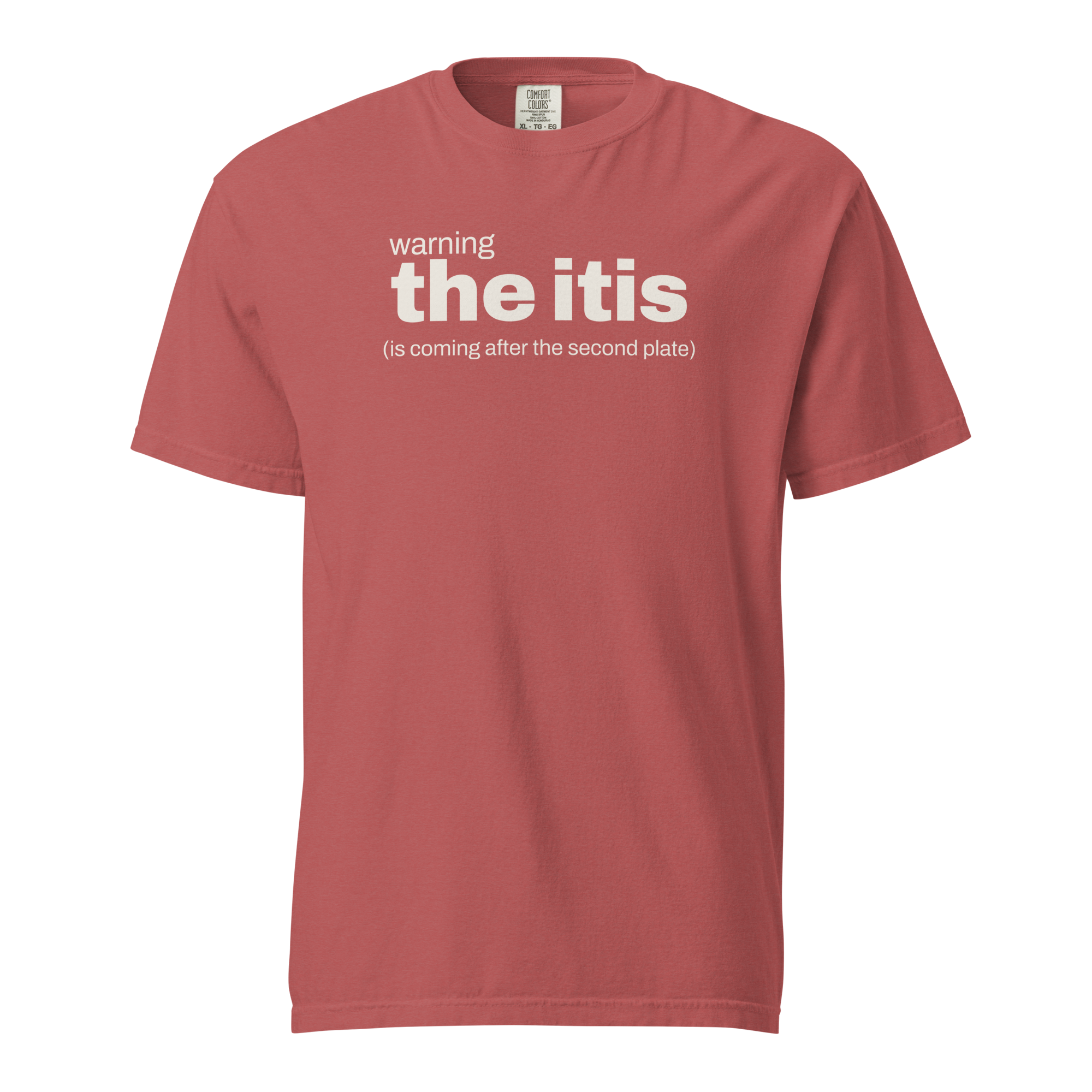 the itis, crimson garment-dyed heavyweight bbq shirt from bbq blvd