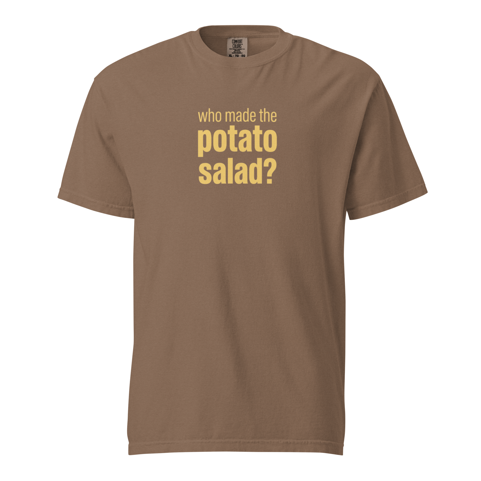 who made the potato salad?, espresso garment-dyed heavyweight bbq shirt from bbq blvd