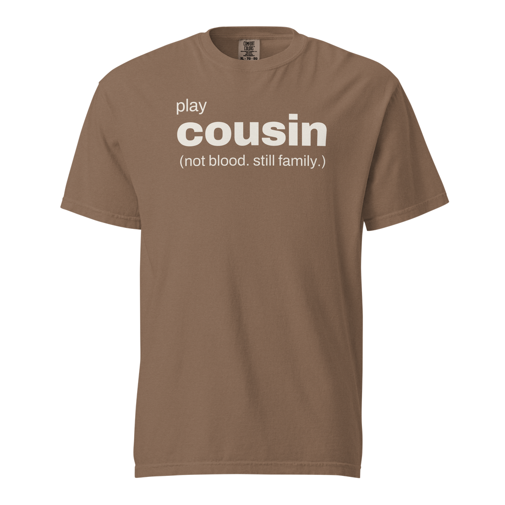 play cousin, espresso garment-dyed heavyweight bbq shirt from bbq blvd