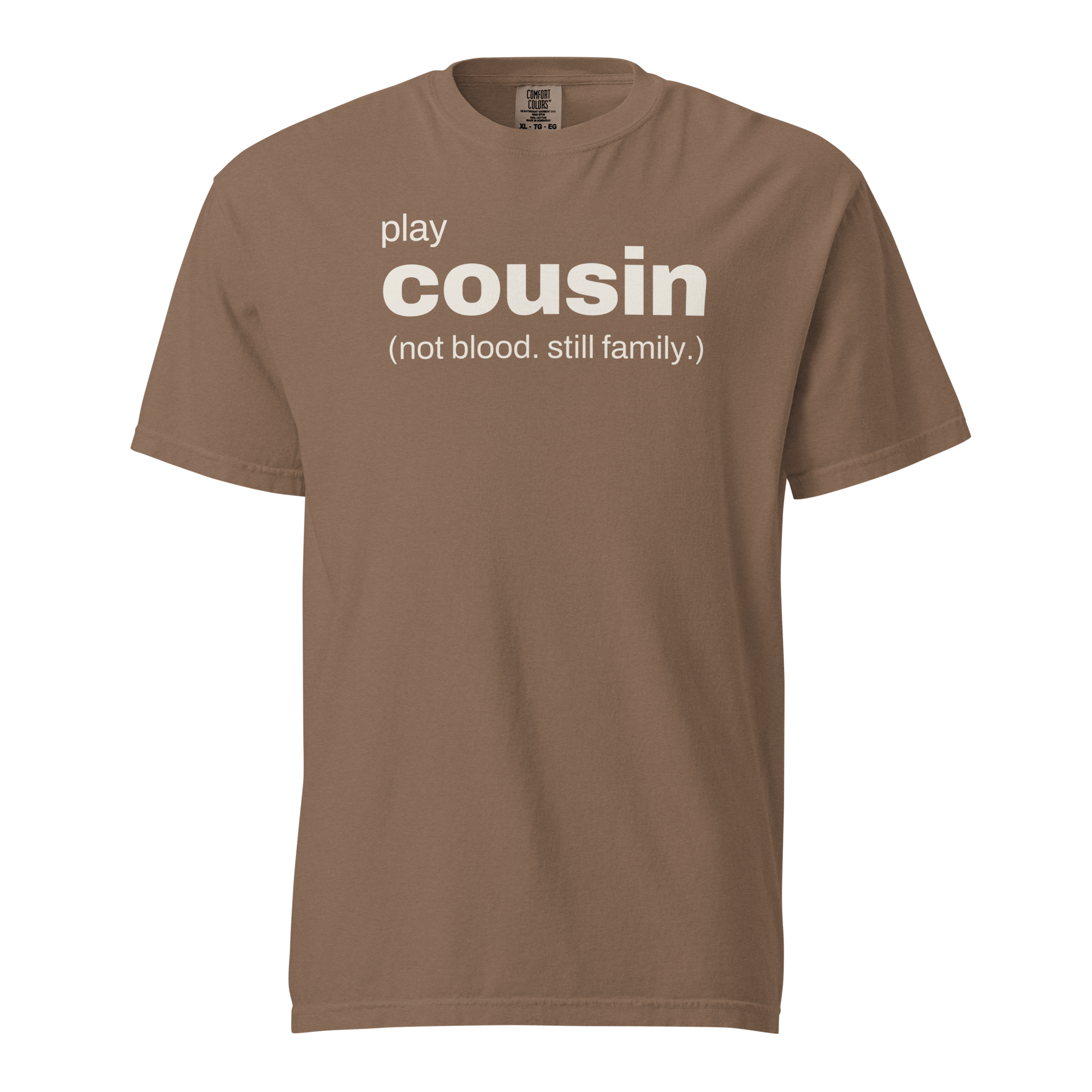 play cousin, espresso garment-dyed heavyweight bbq shirt from bbq blvd