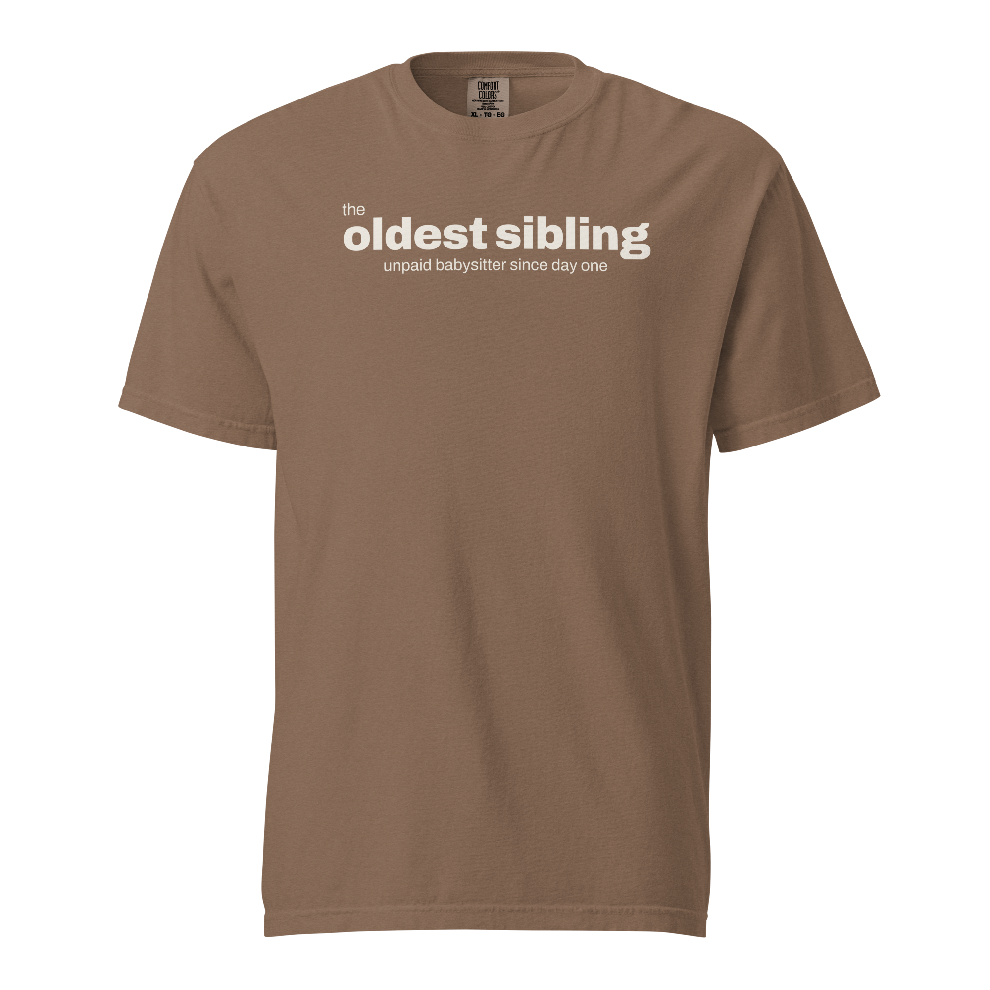 the oldest sibling, espresso garment-dyed heavyweight bbq shirt from bbq blvd