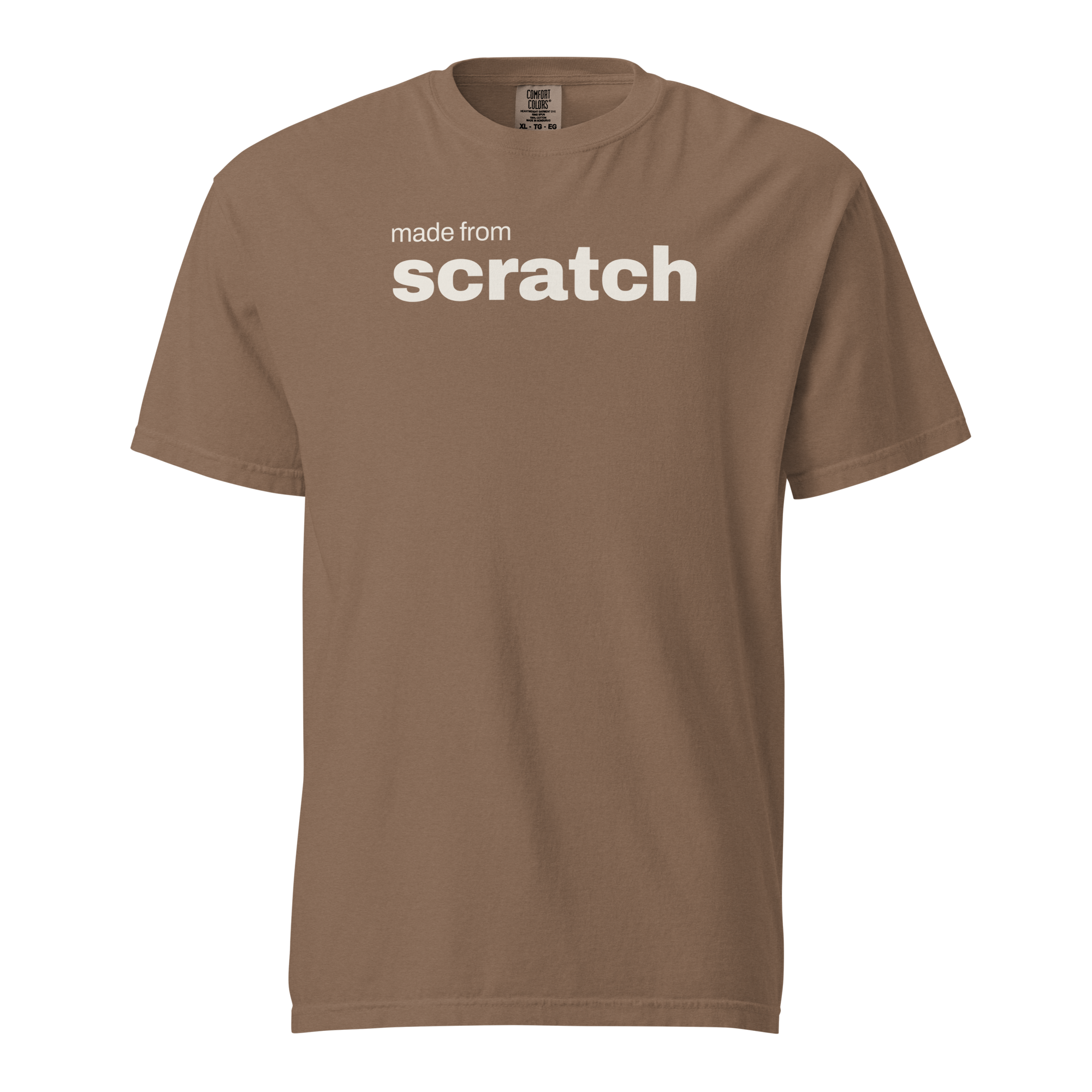 made from scratch, espresso garment-dyed heavyweight bbq shirt from bbq blvd
