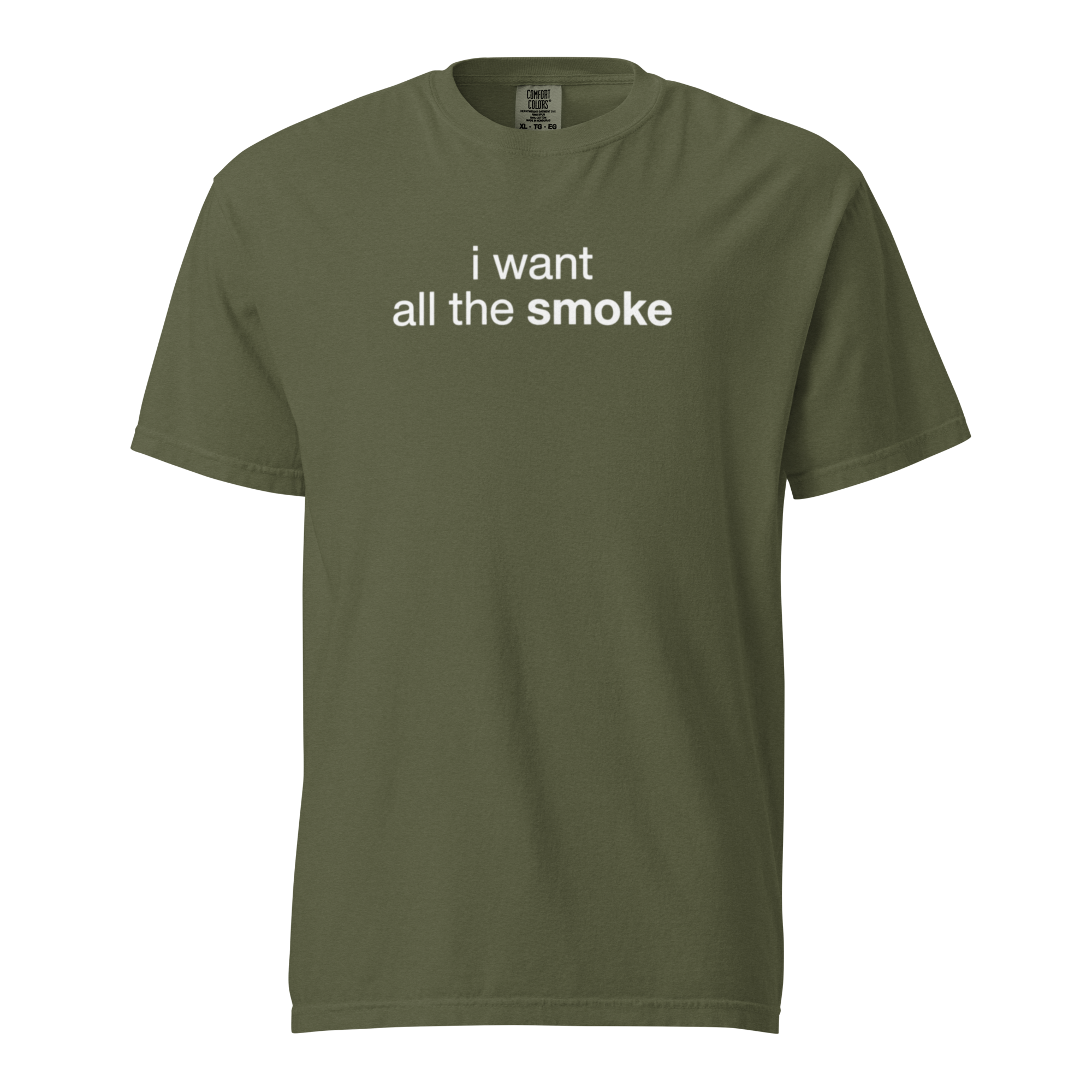 i want all the smoke, garment-dyed heavyweight bbq shirt from bbq blvd