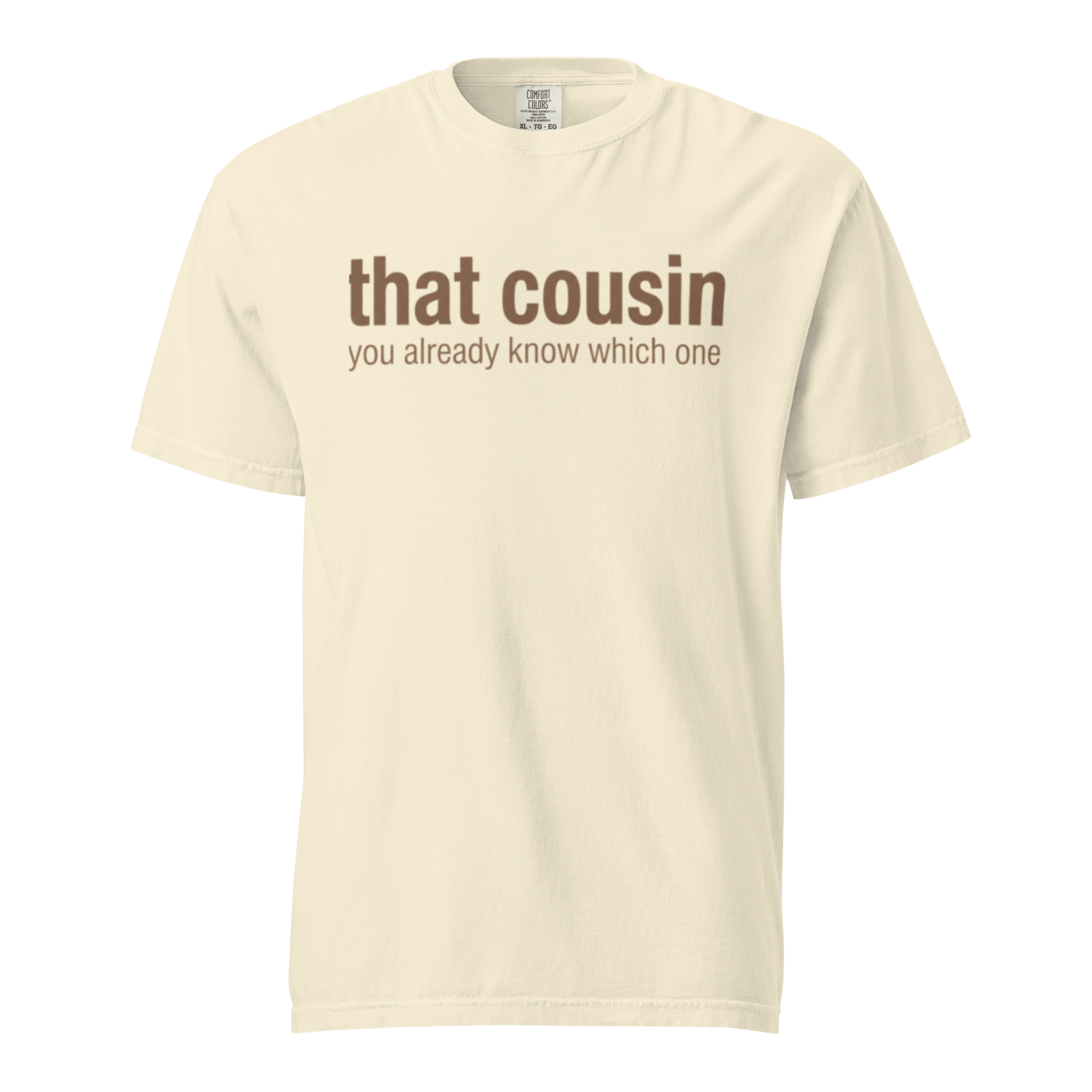 that cousin, ivory garment-dyed heavyweight bbq shirt from bbq blvd
