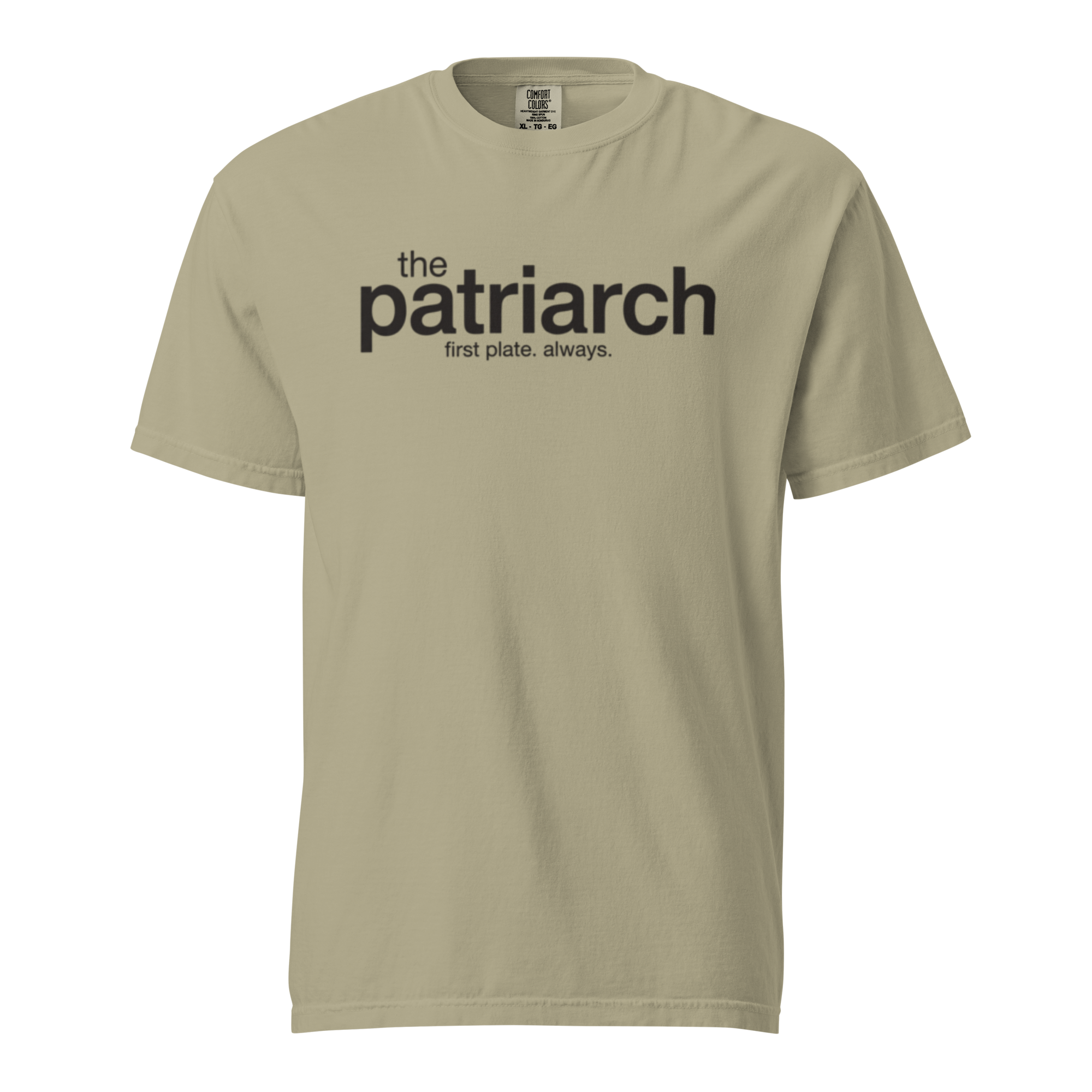 the patriarch, khaki garment-dyed heavyweight bbq shirt from bbq blvd