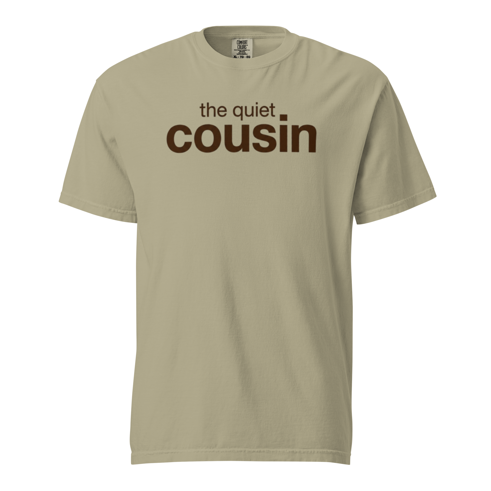 the quiet cousin, khaki garment-dyed heavyweight bbq shirt from bbq blvd