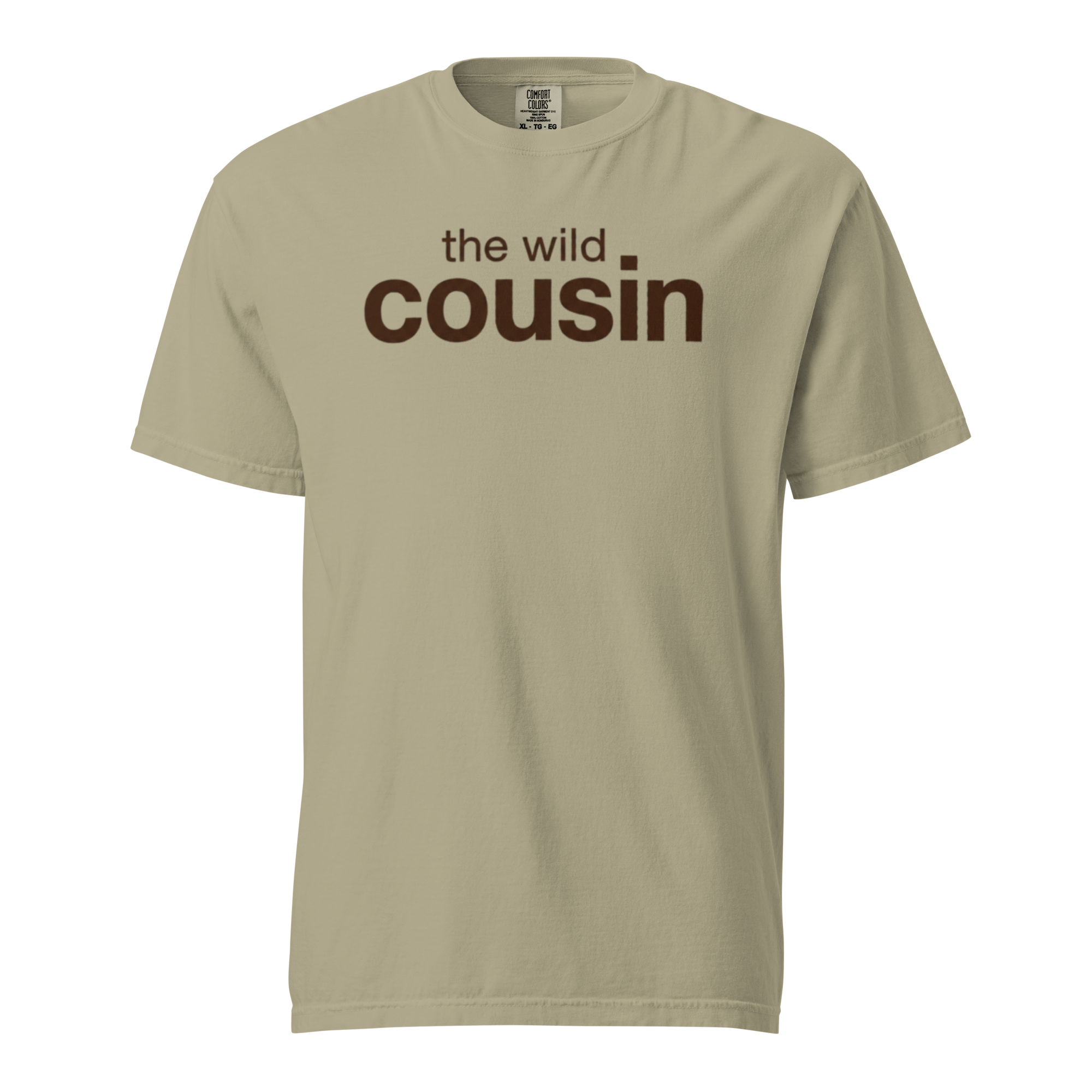the wild cousin, khaki garment-dyed heavyweight bbq shirt from bbq blvd