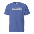 no renege no sandbag, mystic blue garment-dyed heavyweight bbq shirt from bbq blvd