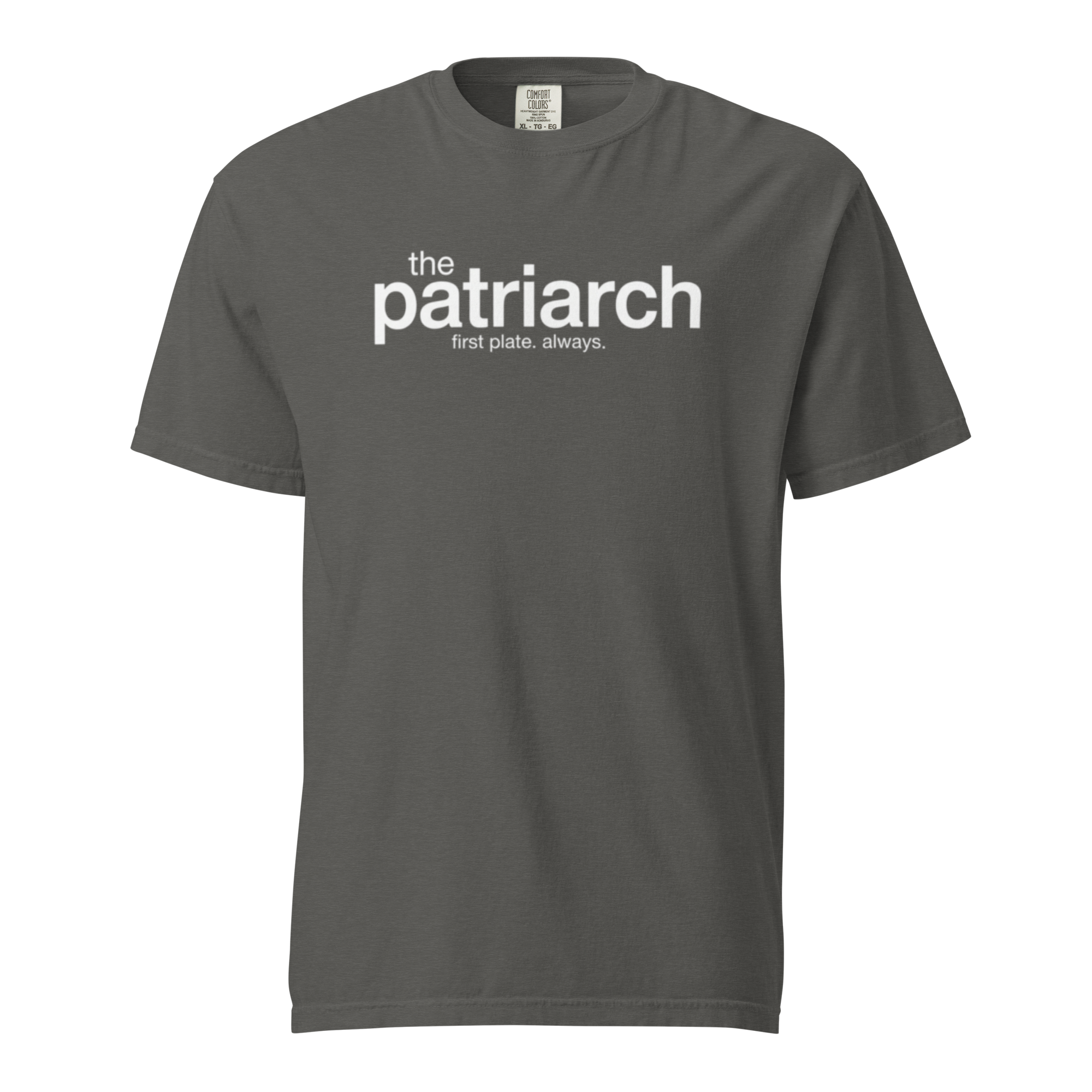 the patriarch, pepper garment-dyed heavyweight bbq shirt from bbq blvd
