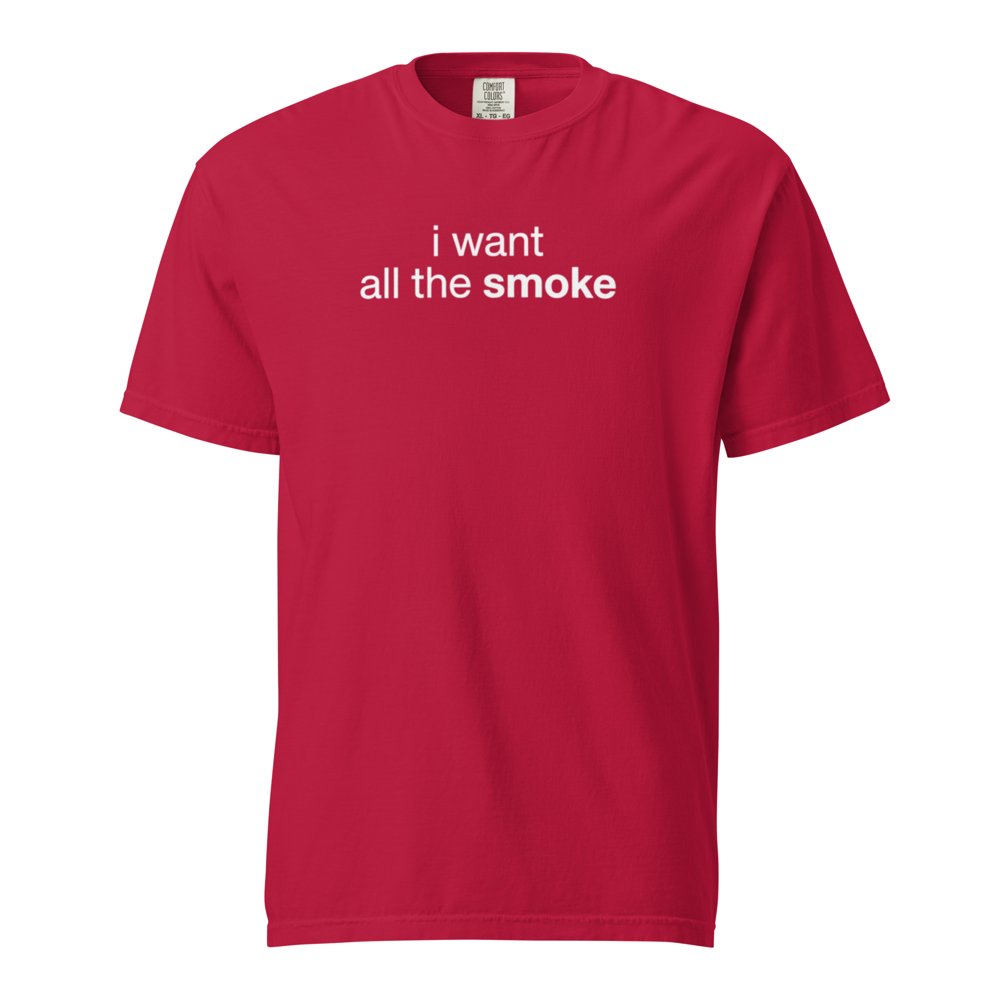 i want all the smoke, garment-dyed heavyweight bbq shirt from bbq blvd