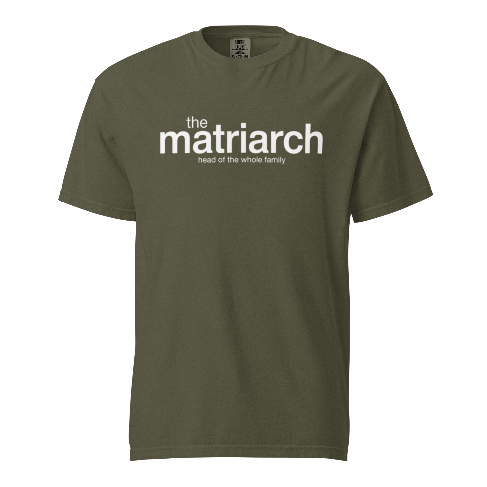 the matriarch, sage garment-dyed heavyweight bbq shirt from bbq blvd
