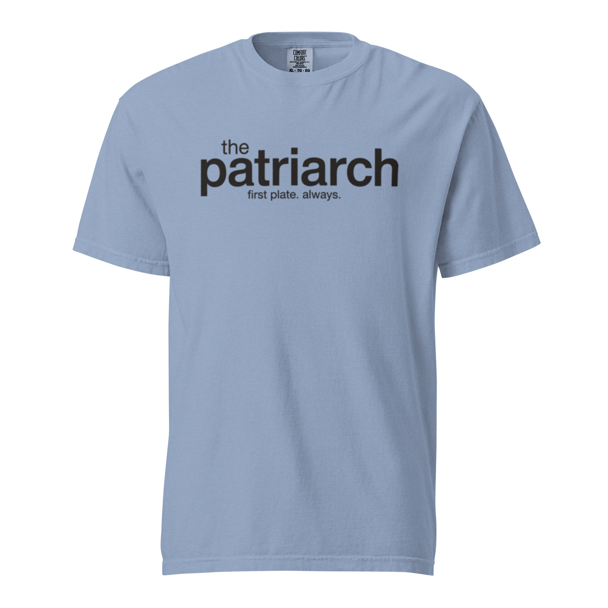 the patriarch, denim garment-dyed heavyweight bbq shirt from bbq blvd