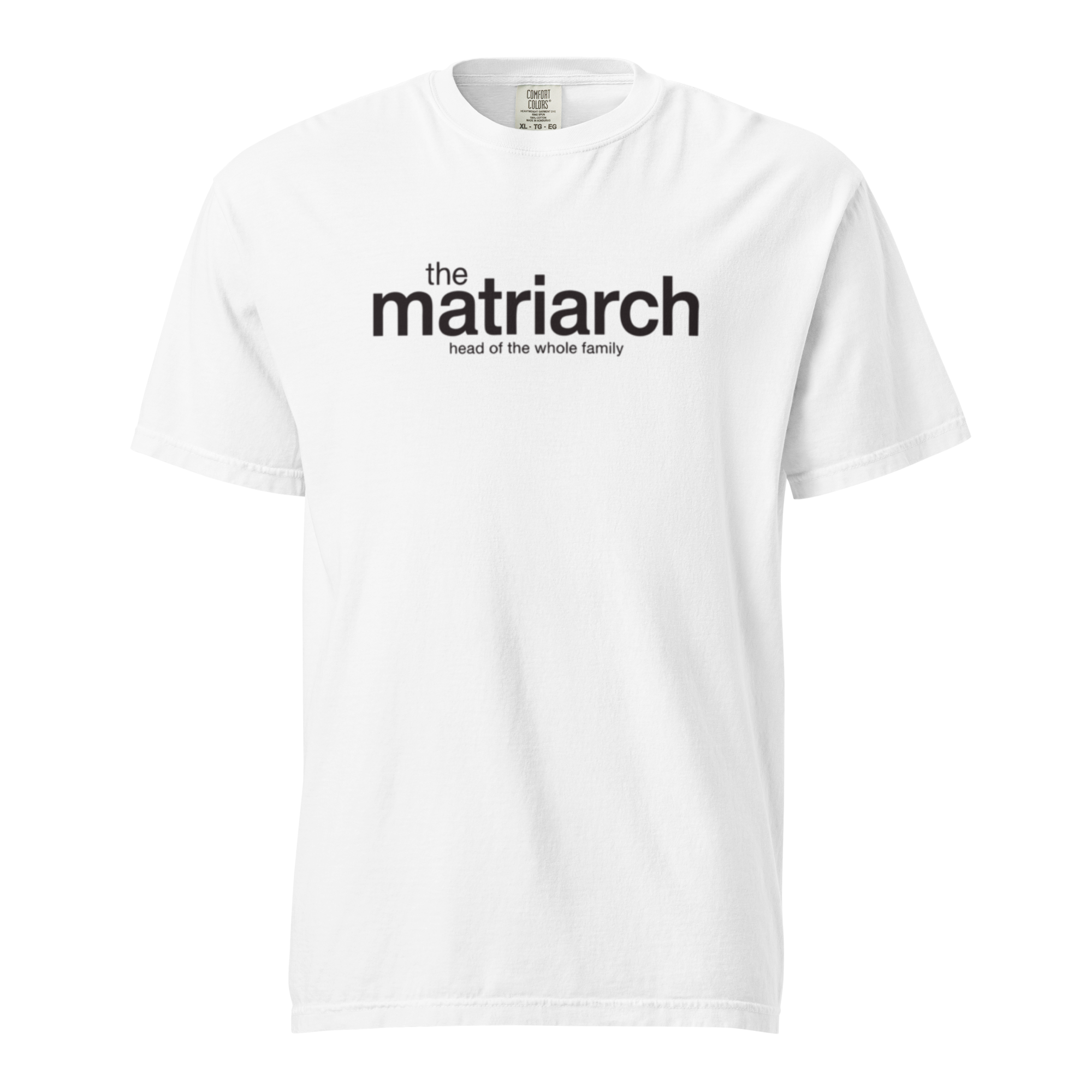 the matriarch, white garment-dyed heavyweight bbq shirt from bbq blvd