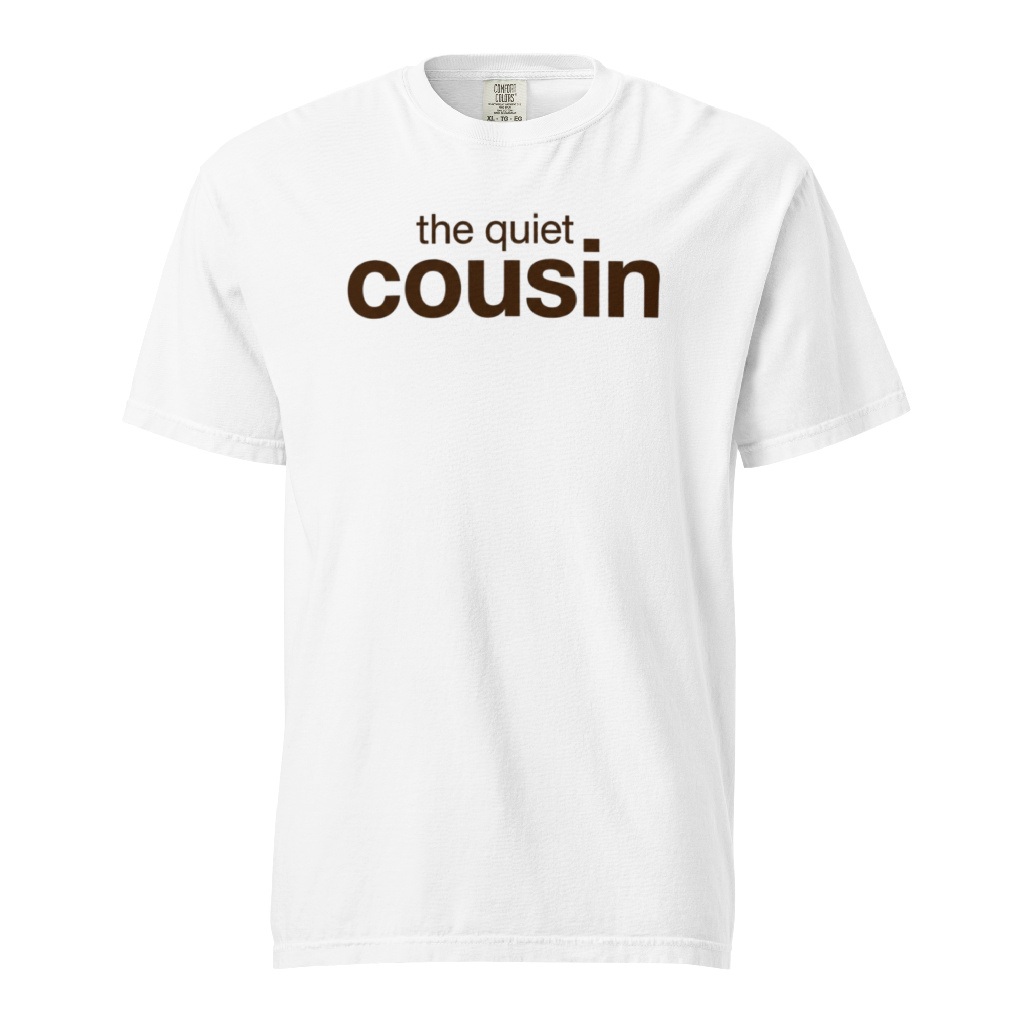 the quiet cousin, white garment-dyed heavyweight bbq shirt from bbq blvd