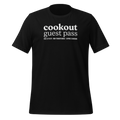 cookout guest pass, black garment-dyed heavyweight bbq shirt from bbq blvd